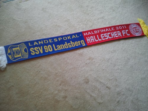 Fanschal Landespokal-HF: SSV 90 Landsberg-Hallescher FC
